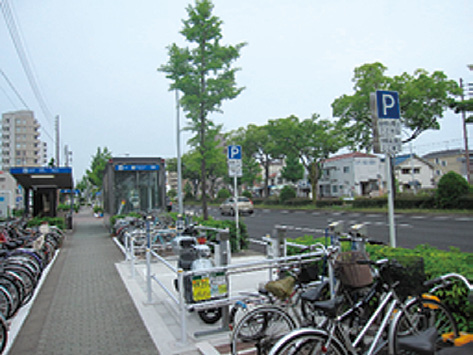 原動機付自転車を駐車可能とする規制の緩和例